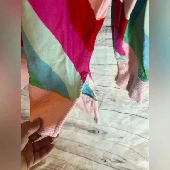 Cabana by crown and ivy long sleeve pullover crewneck striped sweater - Picture 5 of 7